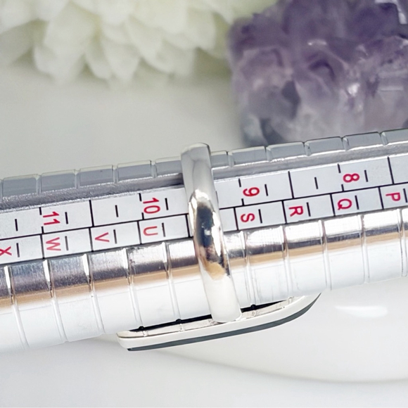 Sterling Silver 925 Purple Labradorite Ring Size 9 1/4 9.25 Colorful Boho - Picture 9 of 9